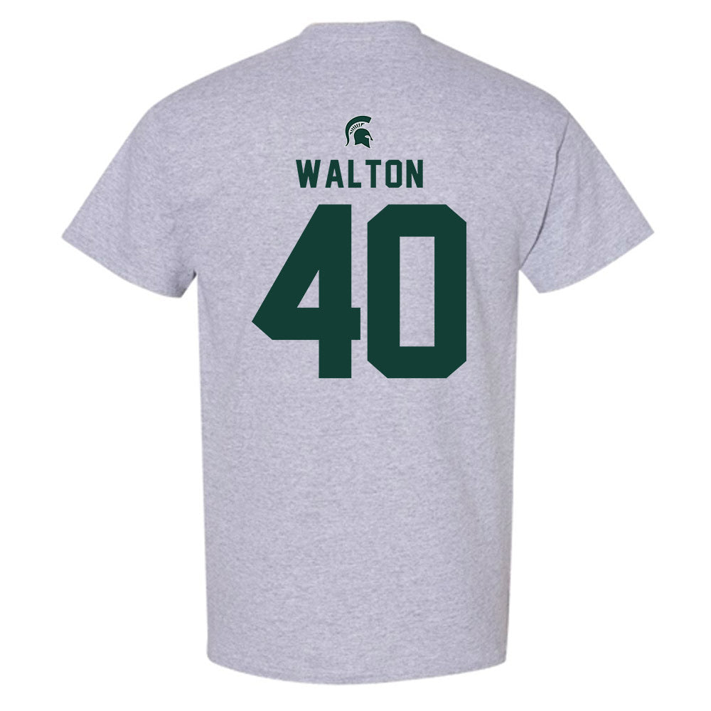 Michigan State - NCAA Men's Basketball : Brennan Walton - Generic Shersey T-Shirt-1