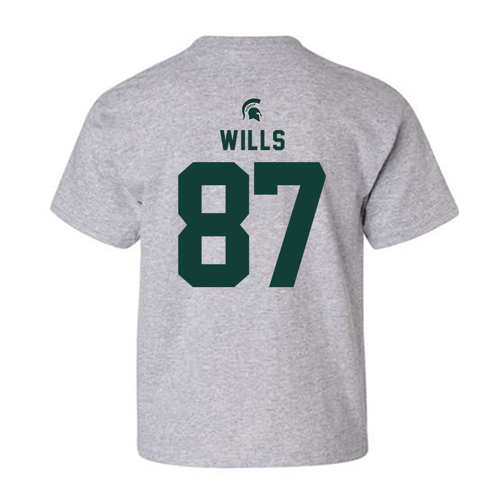 Michigan State - NCAA Football : Jack Wills - Generic Shersey Youth T-Shirt-1