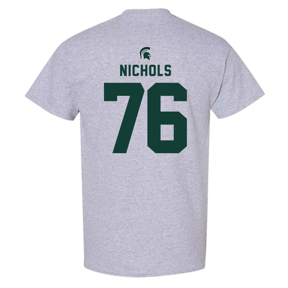 Michigan State - NCAA Football : Drew Nichols - Generic Shersey T-Shirt-1