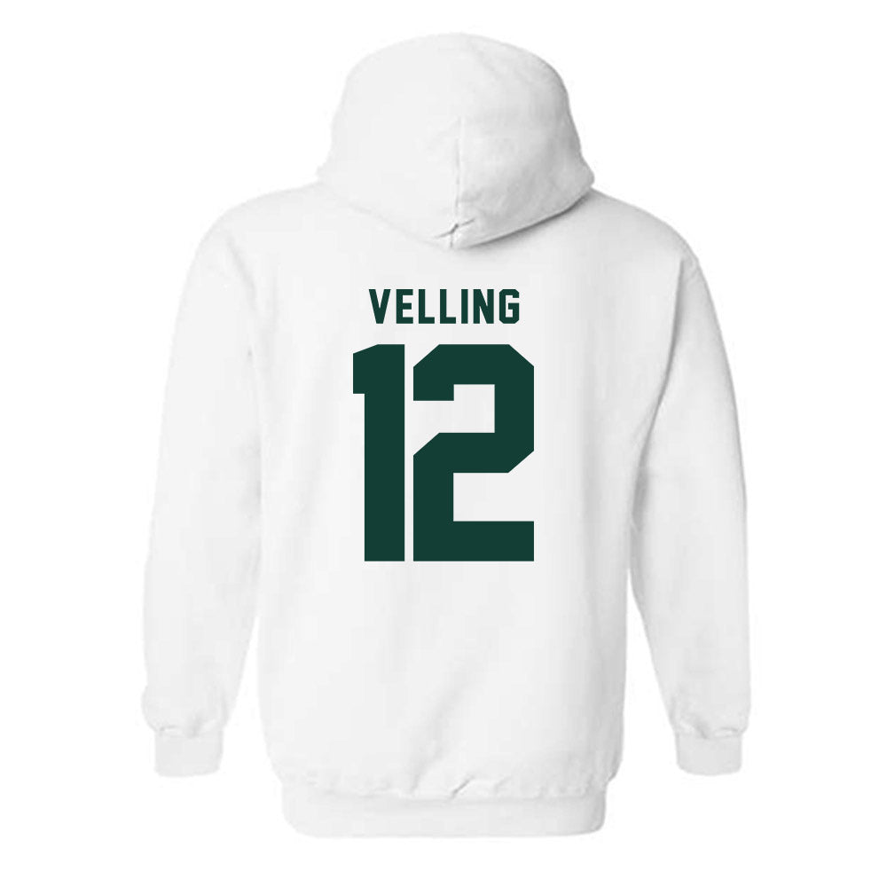 Michigan State - NCAA Football : Jack Velling - Classic Shersey Hooded Sweatshirt-1