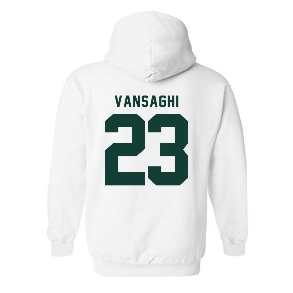 Michigan State - NCAA Men's Ice Hockey : Shane Vansaghi - Classic Shersey Hooded Sweatshirt-1