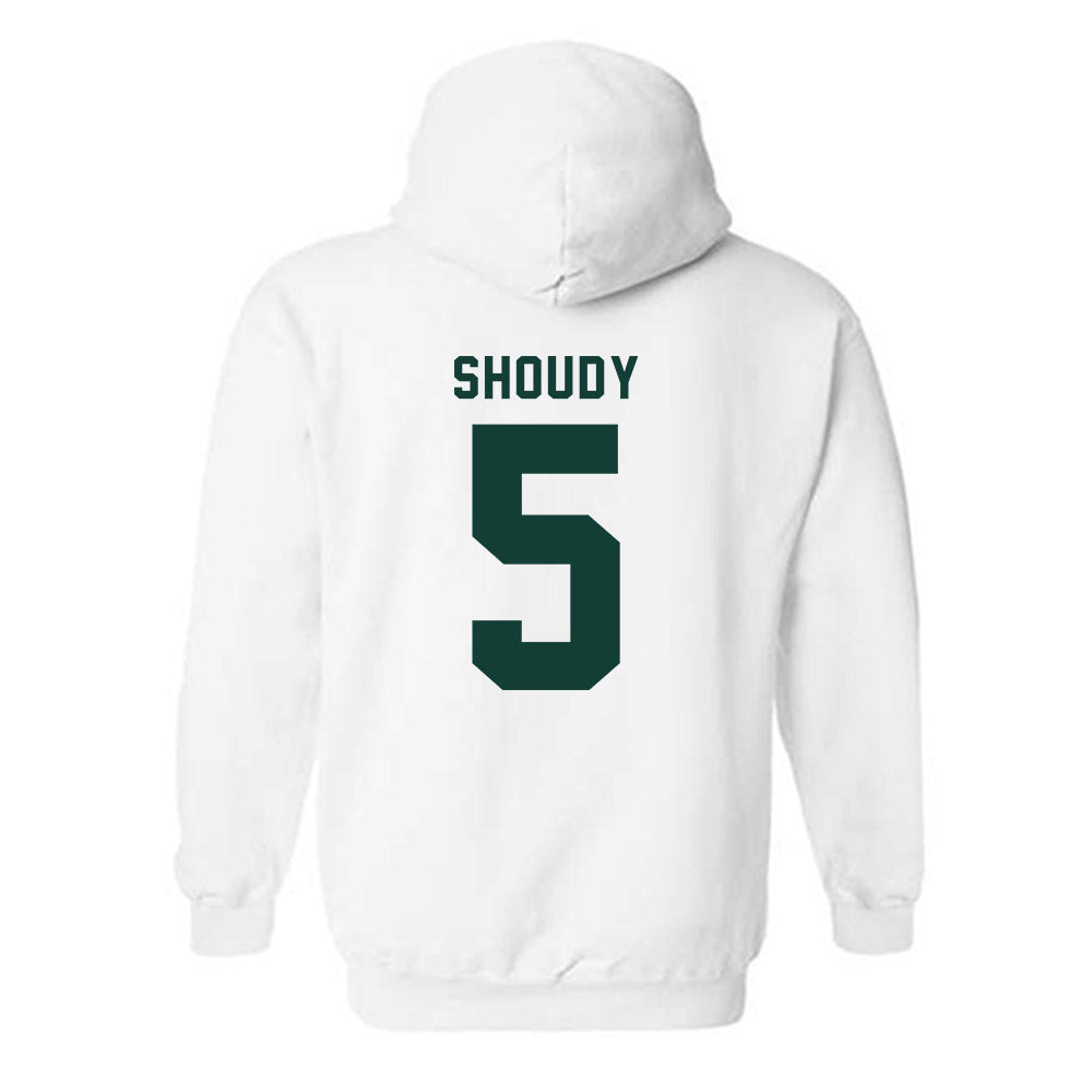 Michigan State - NCAA Men's Ice Hockey : Travis Shoudy - Classic Shersey Hooded Sweatshirt-1