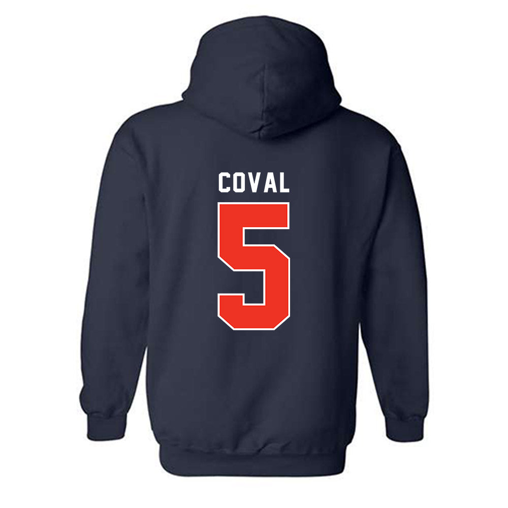 Syracuse - NCAA Women's Soccer : Julia Coval - Classic Shersey Hooded Sweatshirt-1