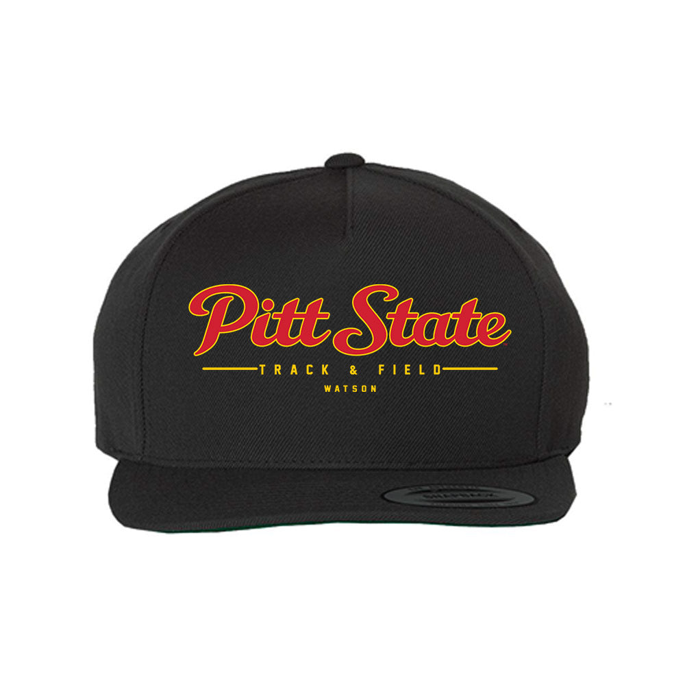 Pitt State - NCAA Men's Track & Field : Nate Watson - Snapback Hat-0