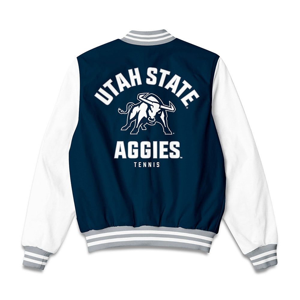 Utah State - NCAA Women's Tennis : Kylee Sperry - Bomber Jacket-1