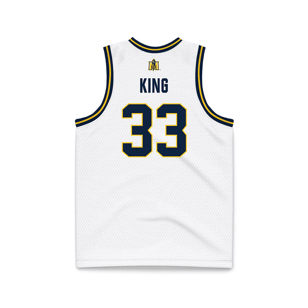 Murray State - NCAA Men's Basketball : Fredrick King - White Basketball Jersey-1