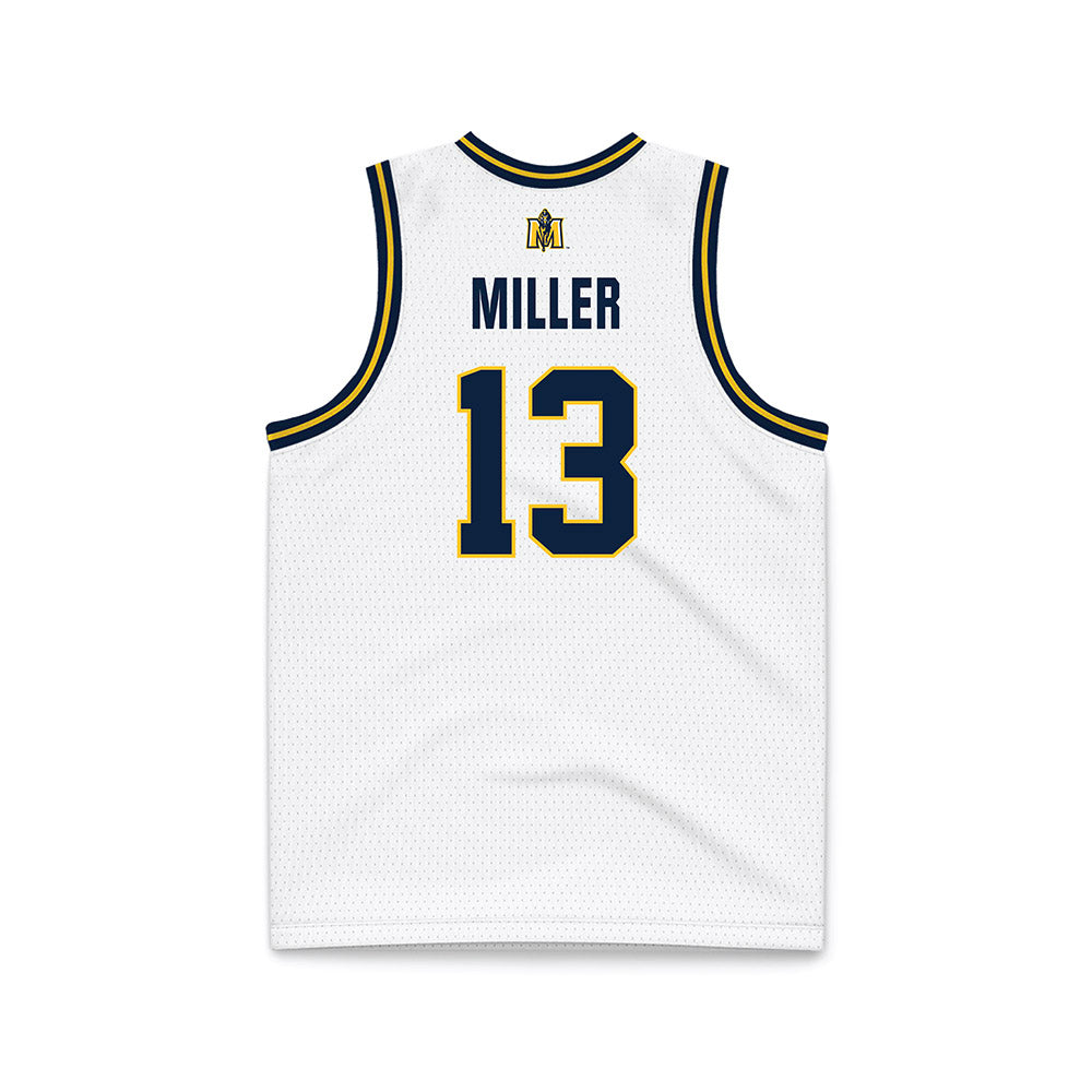 Murray State - NCAA Men's Basketball : Mason Miller - White Basketball Jersey-1