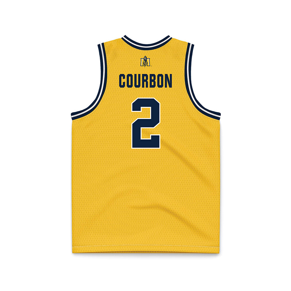Murray State - NCAA Men's Basketball : Mathis Courbon - Gold Basketball Jersey-1