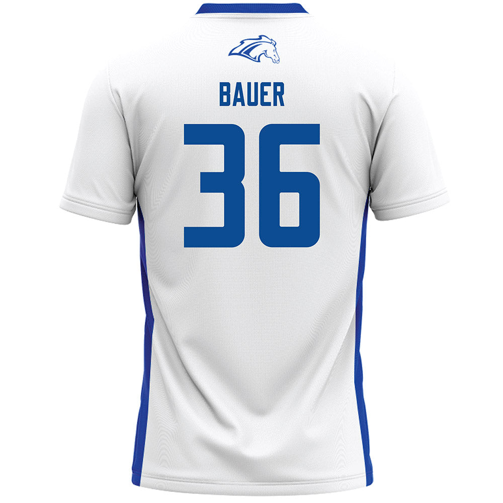 UAH - NCAA Men's Lacrosse : Andrew Bauer - White Lacrosse Jersey-1