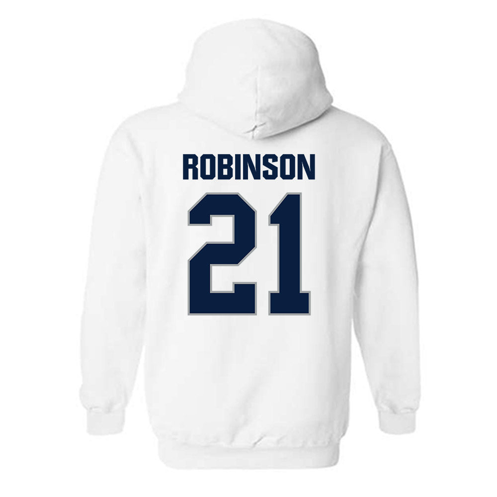 Longwood - NCAA Women's Basketball : Jamya Robinson - Classic Shersey Hooded Sweatshirt-1