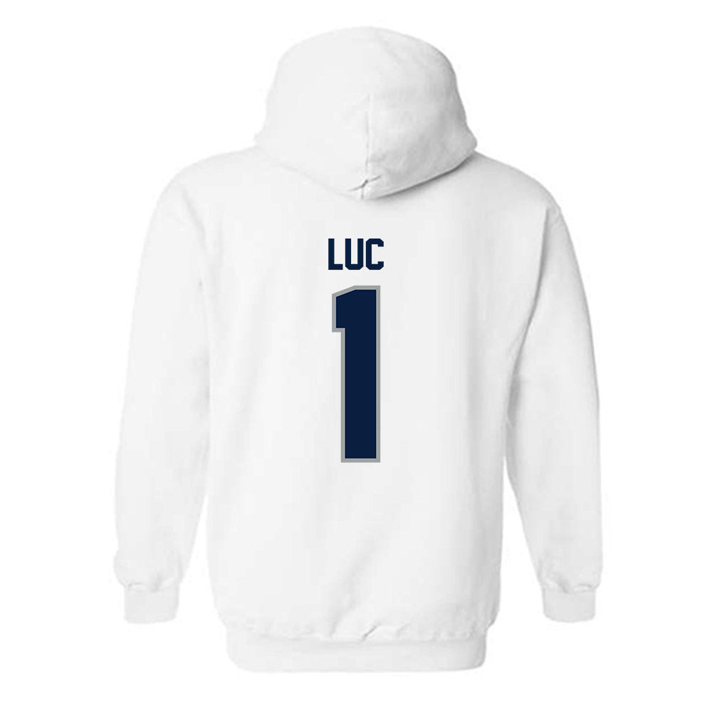 Longwood - NCAA Men's Basketball : Kyrell Luc - Classic Shersey Hooded Sweatshirt-1