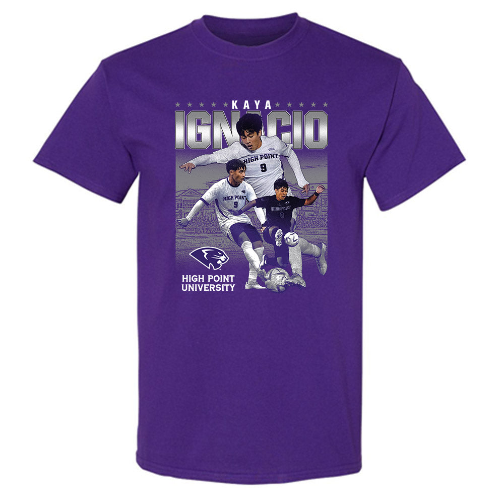 High Point - NCAA Men's Soccer : Kaya Ignacio - Player Collage T-Shirt