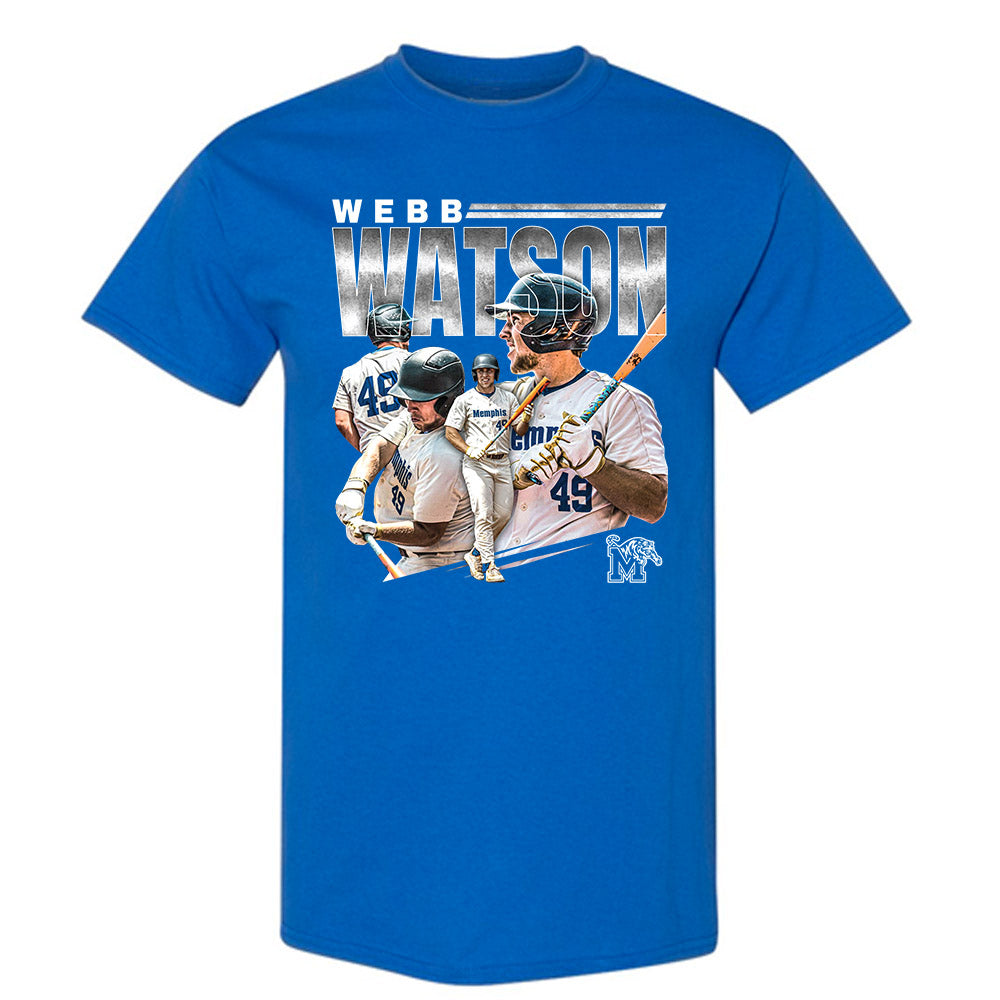 Memphis - NCAA Baseball : Webb Watson - Player Collage T-Shirt