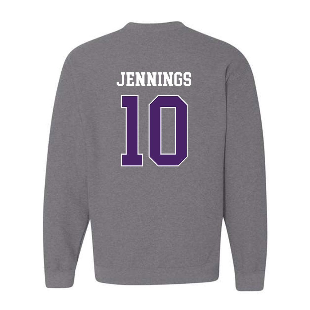 Weber - NCAA Football : Dijon Jennings - Classic Shersey Crewneck Sweatshirt-1