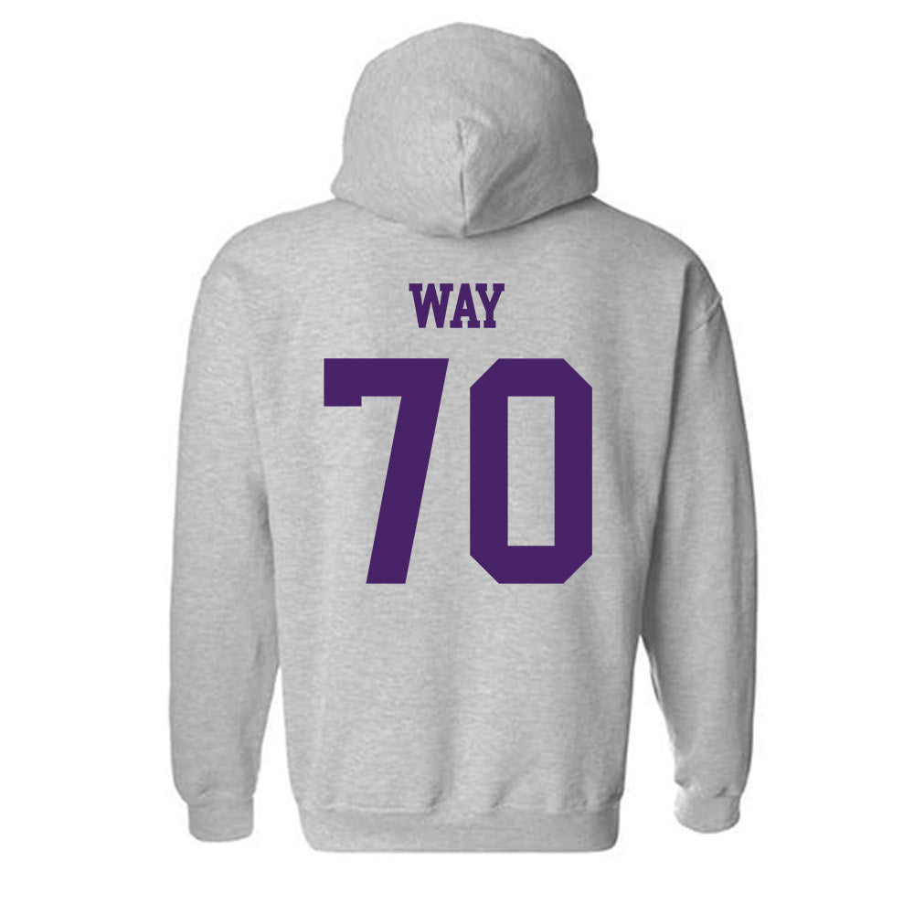Weber - NCAA Football : Will Way - Classic Shersey Hooded Sweatshirt-1