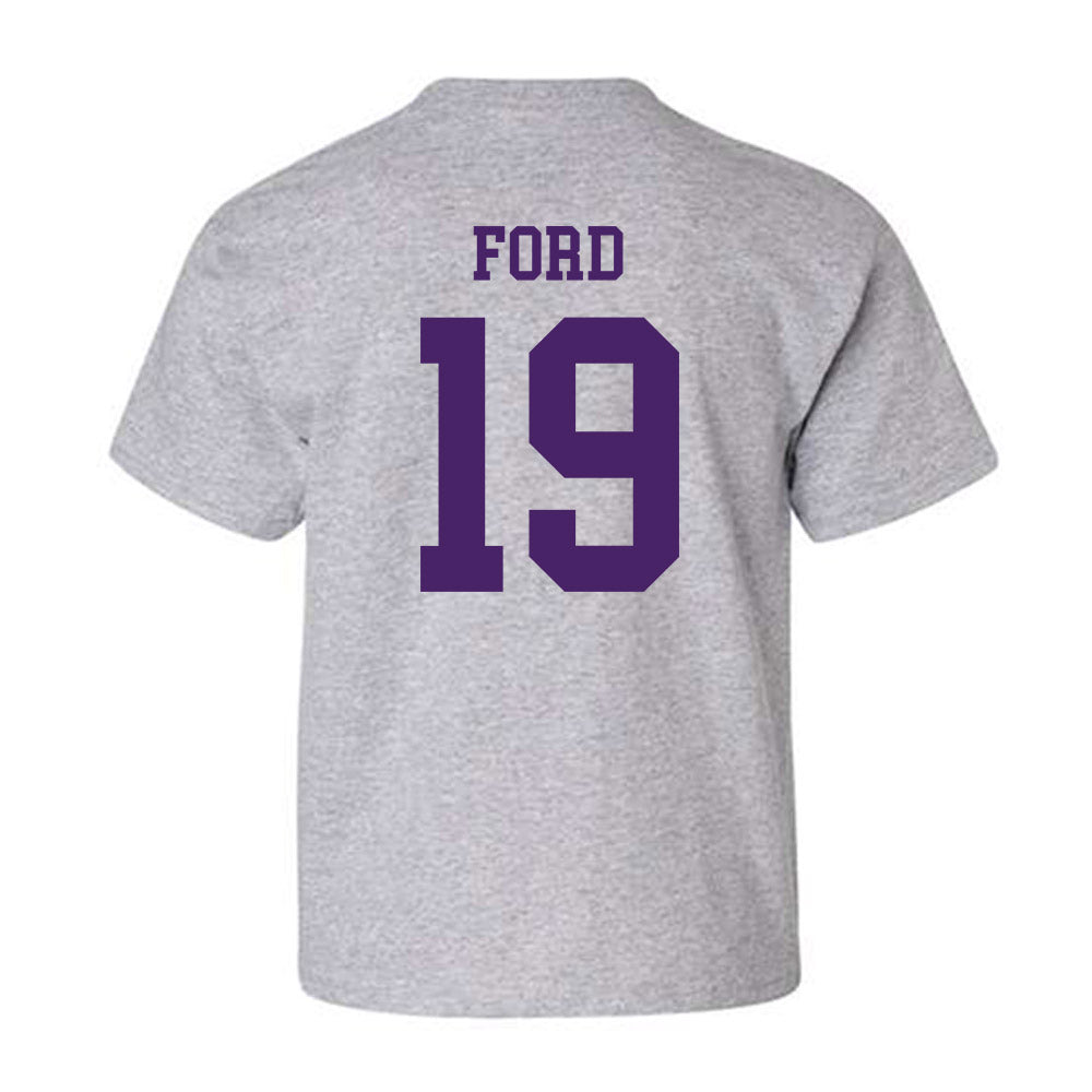 Weber - NCAA Football : Devin Ford - Classic Shersey Youth T-Shirt-1