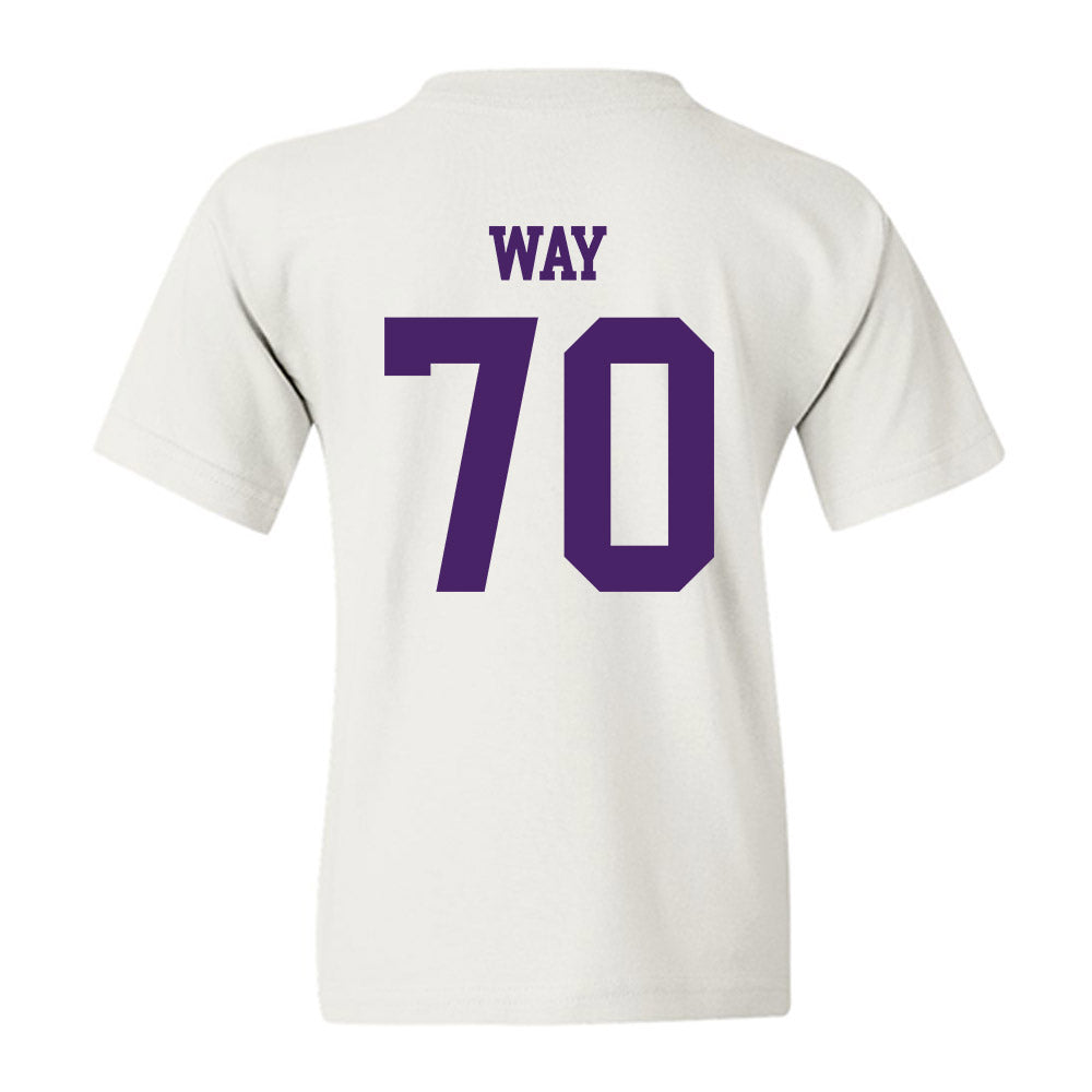 Weber - NCAA Football : Will Way - Classic Shersey Youth T-Shirt-1