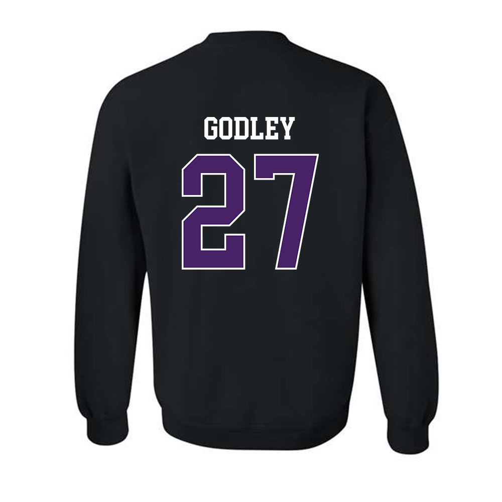Weber - NCAA Football : Davion Godley - Classic Shersey Crewneck Sweatshirt-1