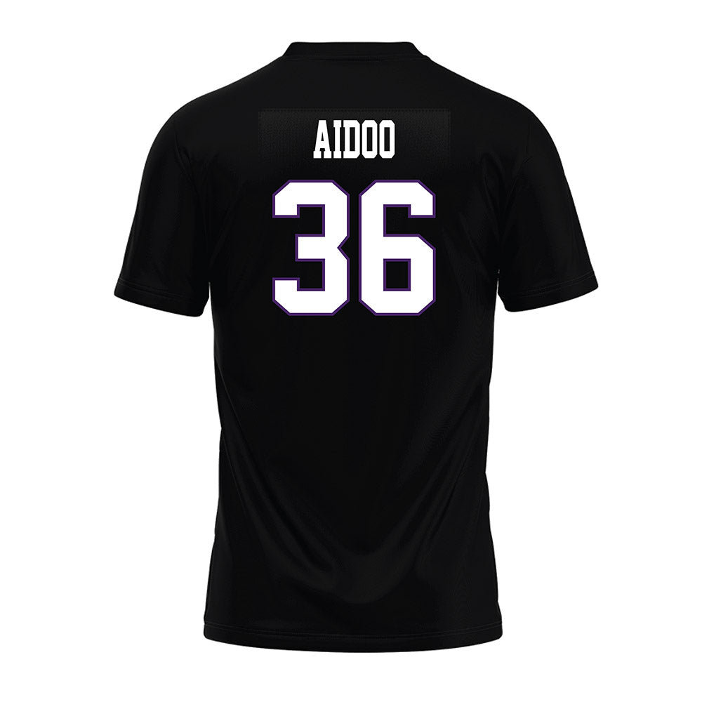Weber - NCAA Football : Donovan Aidoo - Black Premium Football Jersey-1
