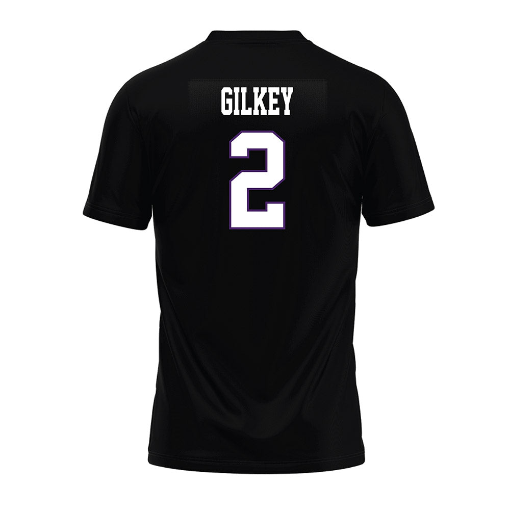 Weber - NCAA Football : Jackson Gilkey - Black Premium Football Jersey-1