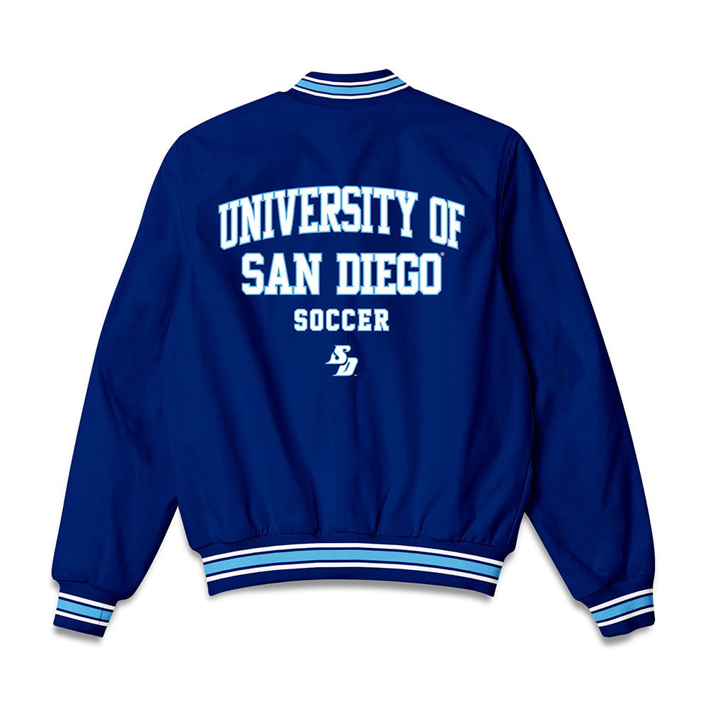 San Diego - NCAA Men's Soccer : Cesar Bahena - Bomber Jacket-1