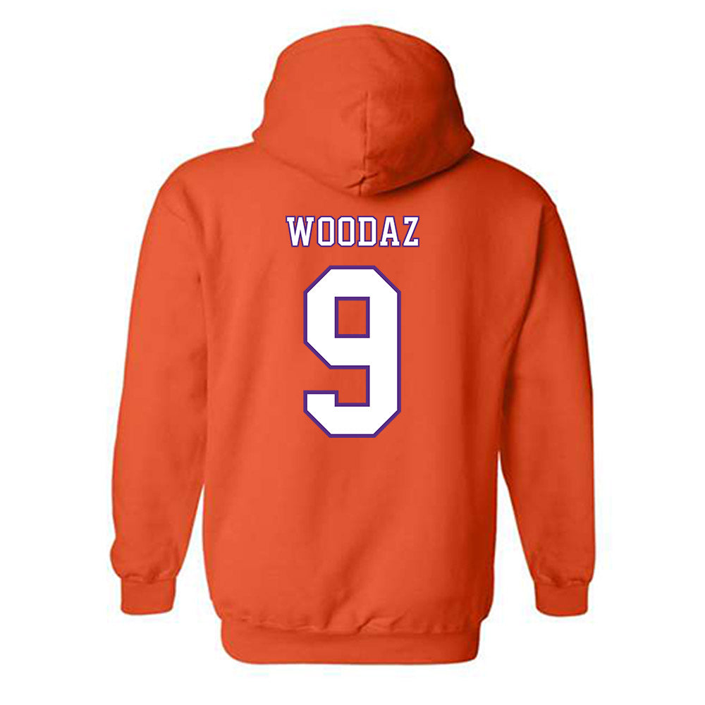 Clemson - NCAA Football : Drew Woodaz - Replica Shersey Hooded Sweatshirt-1