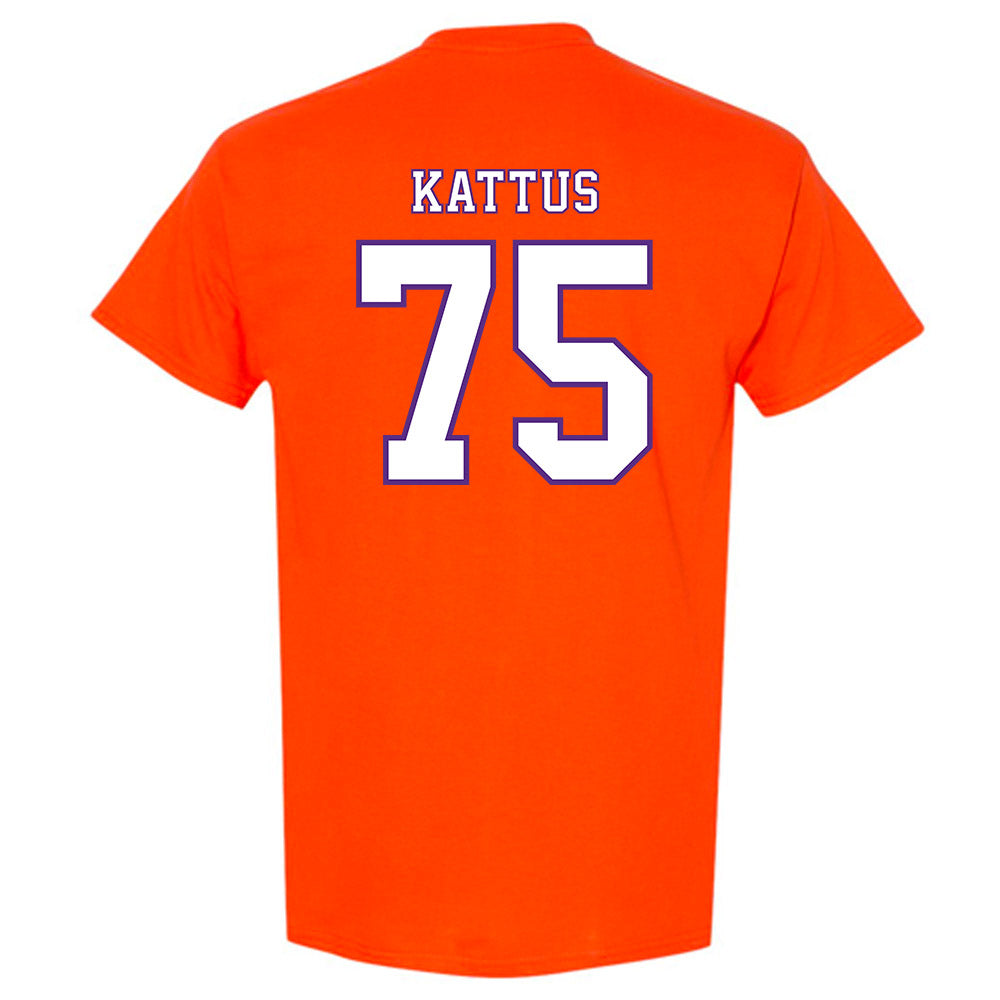 Clemson - NCAA Football : Tucker Kattus - Replica Shersey T-Shirt-1