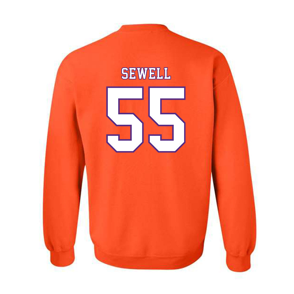Clemson - NCAA Football : Harris Sewell - Replica Shersey Crewneck Sweatshirt-1