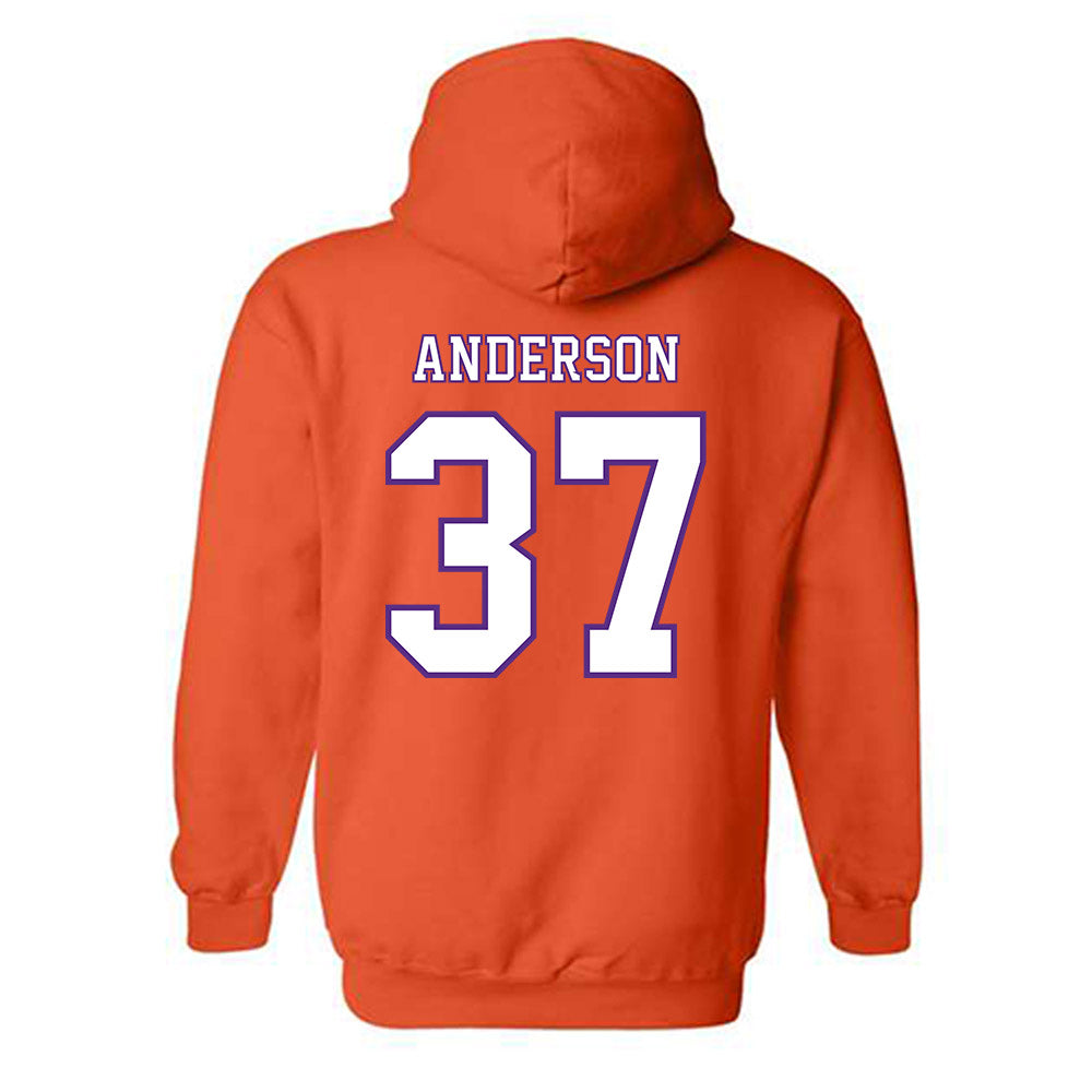 Clemson - NCAA Football : Logan Anderson - Replica Shersey Hooded Sweatshirt-1