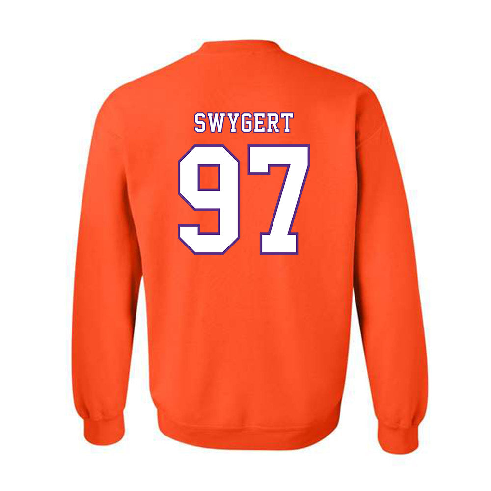 Clemson - NCAA Football : Patrick Swygert - Replica Shersey Crewneck Sweatshirt-1