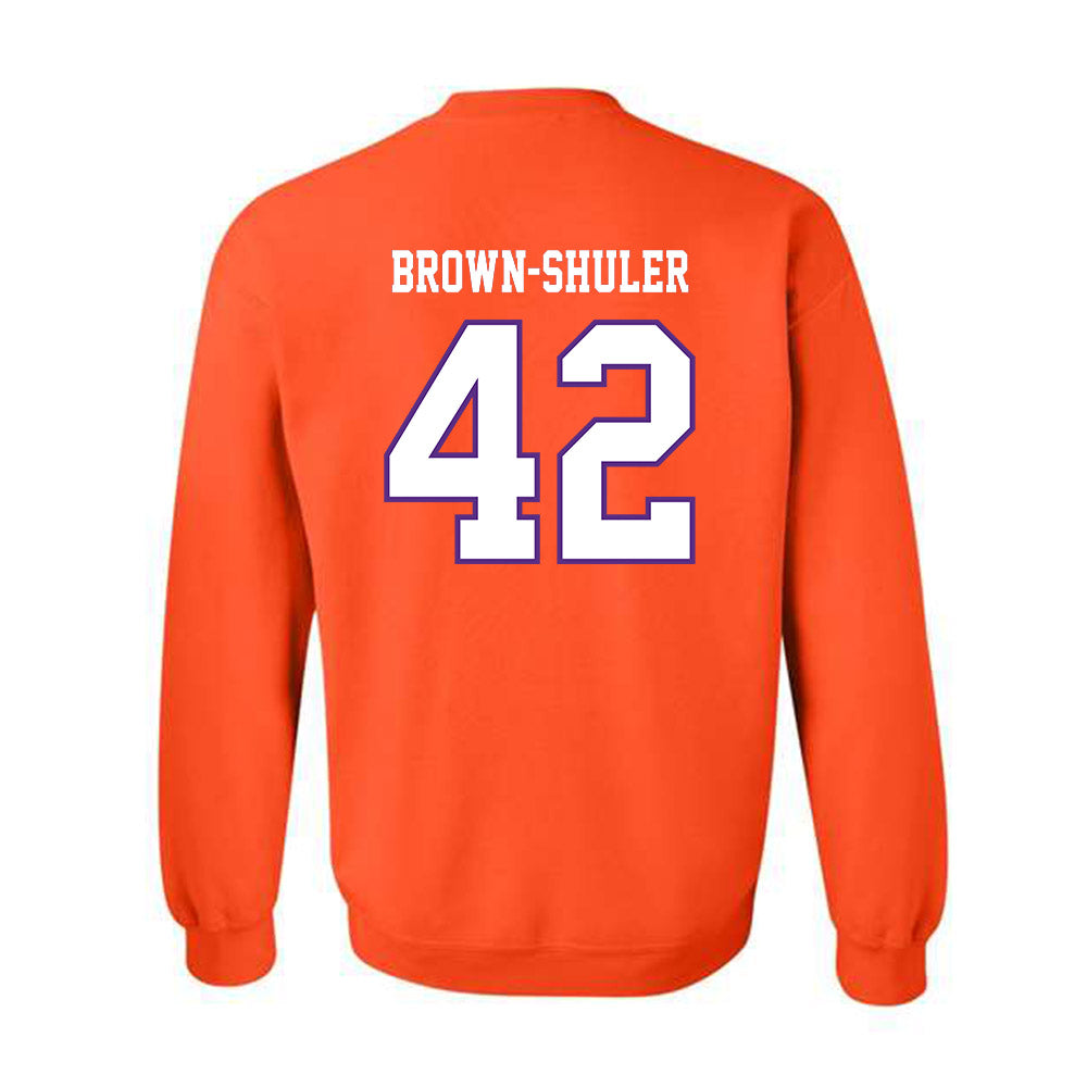 Clemson - NCAA Football : Hevin Brown-Shuler - Replica Shersey Crewneck Sweatshirt-1