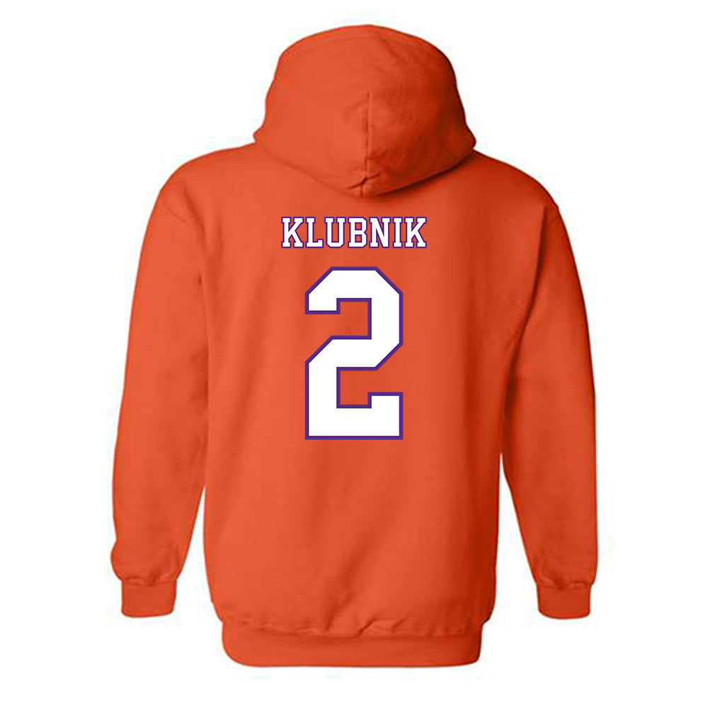 Clemson - NCAA Football : Cade Klubnik - Replica Shersey Hooded Sweatshirt-1