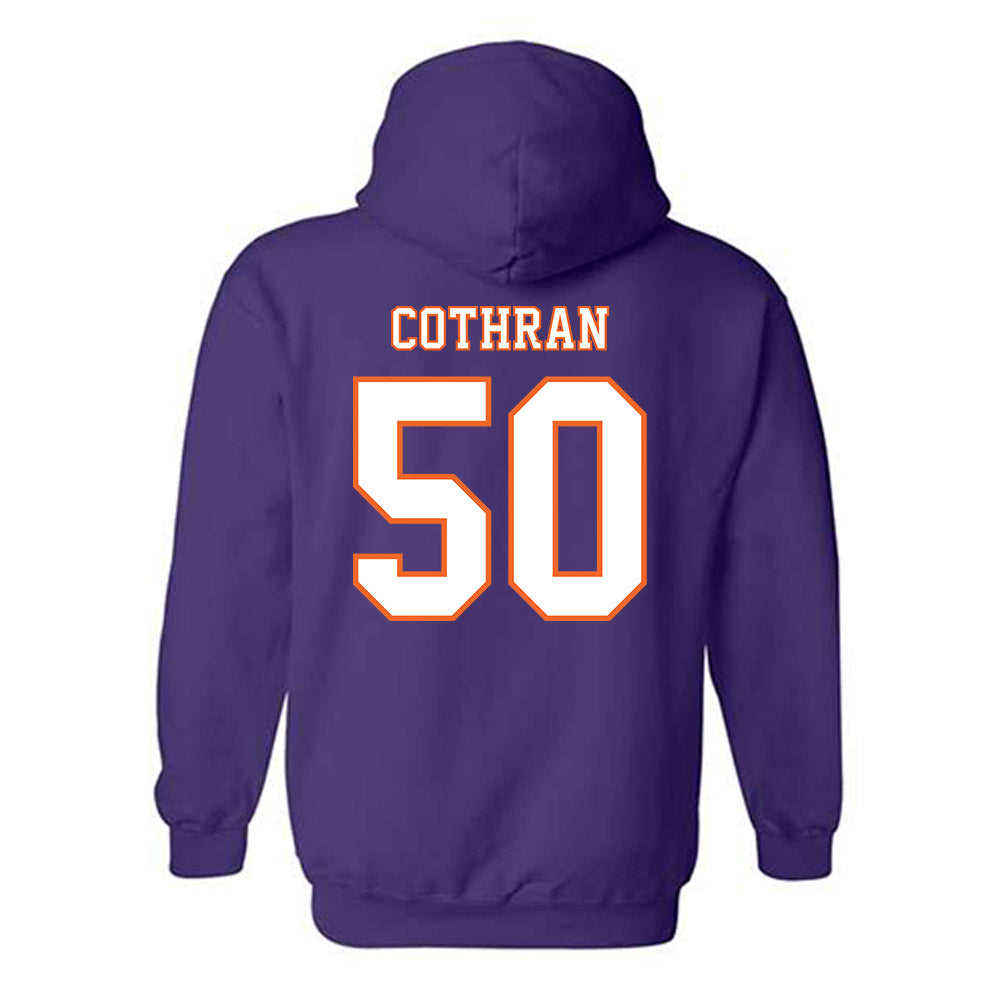 Clemson - NCAA Football : Fletcher Cothran - Replica Shersey Hooded Sweatshirt-1