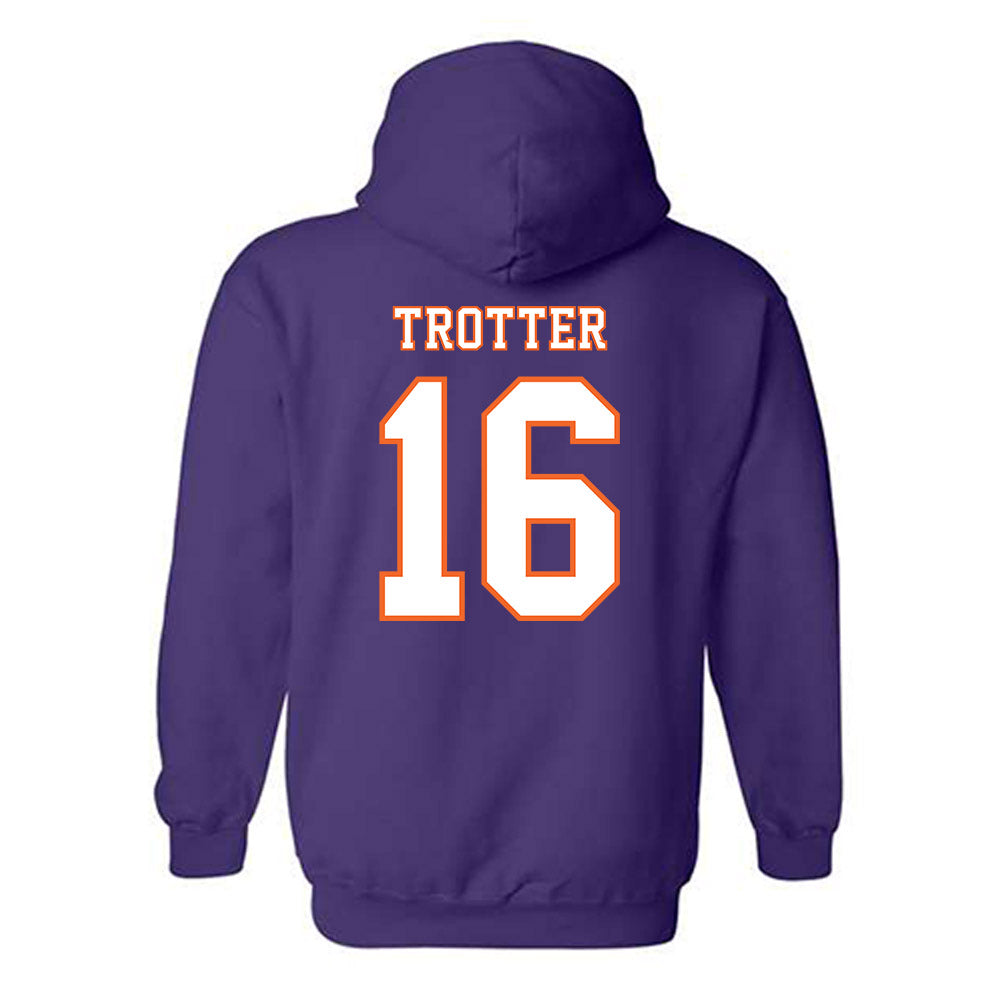 Clemson - NCAA Football : Cade Trotter - Replica Shersey Hooded Sweatshirt-1