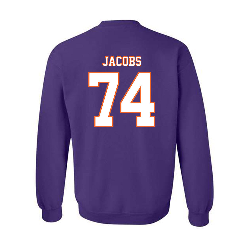 Clemson - NCAA Football : Brayden Jacobs - Replica Shersey Crewneck Sweatshirt-1
