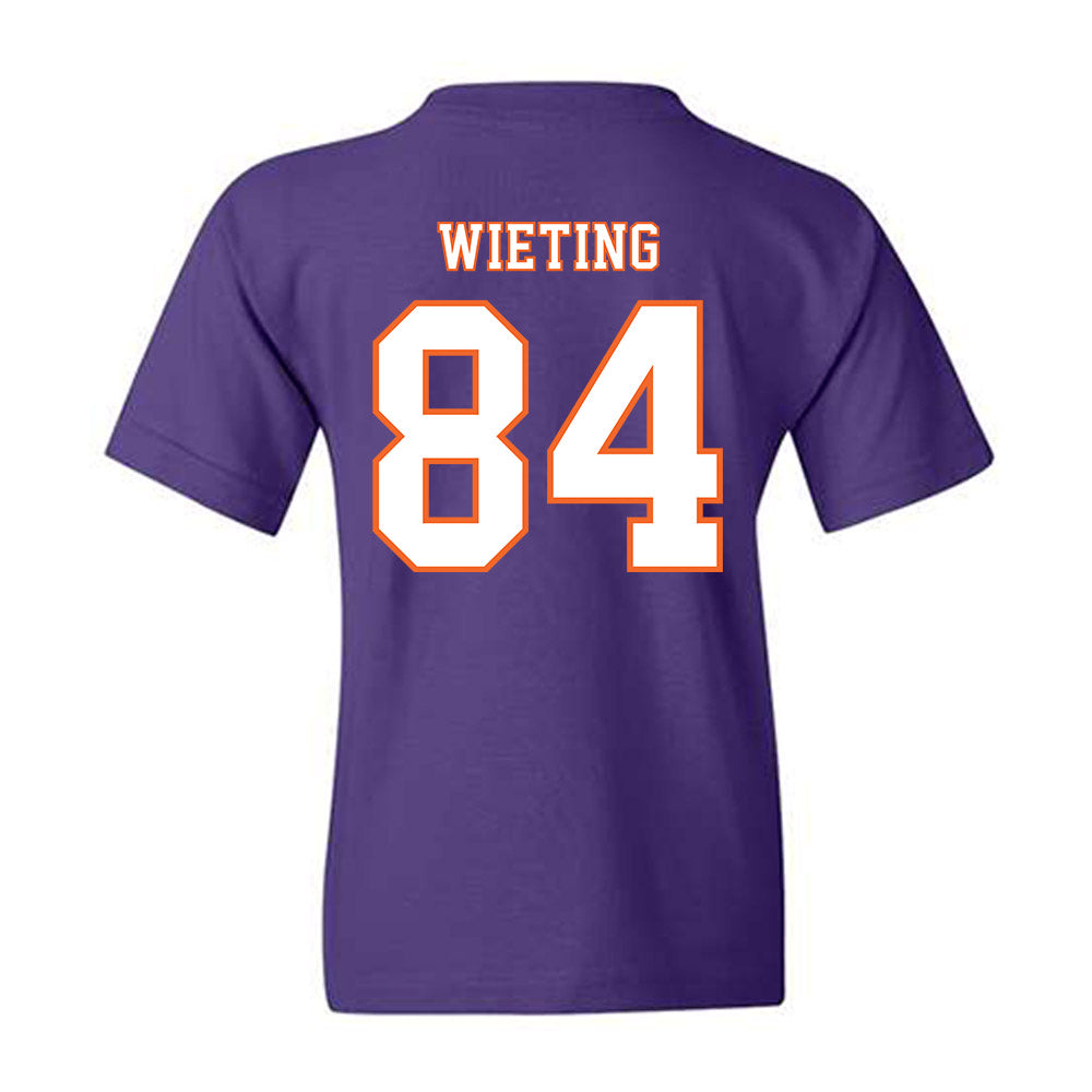 Clemson - NCAA Football : Avery Wieting - Replica Shersey Youth T-Shirt-1