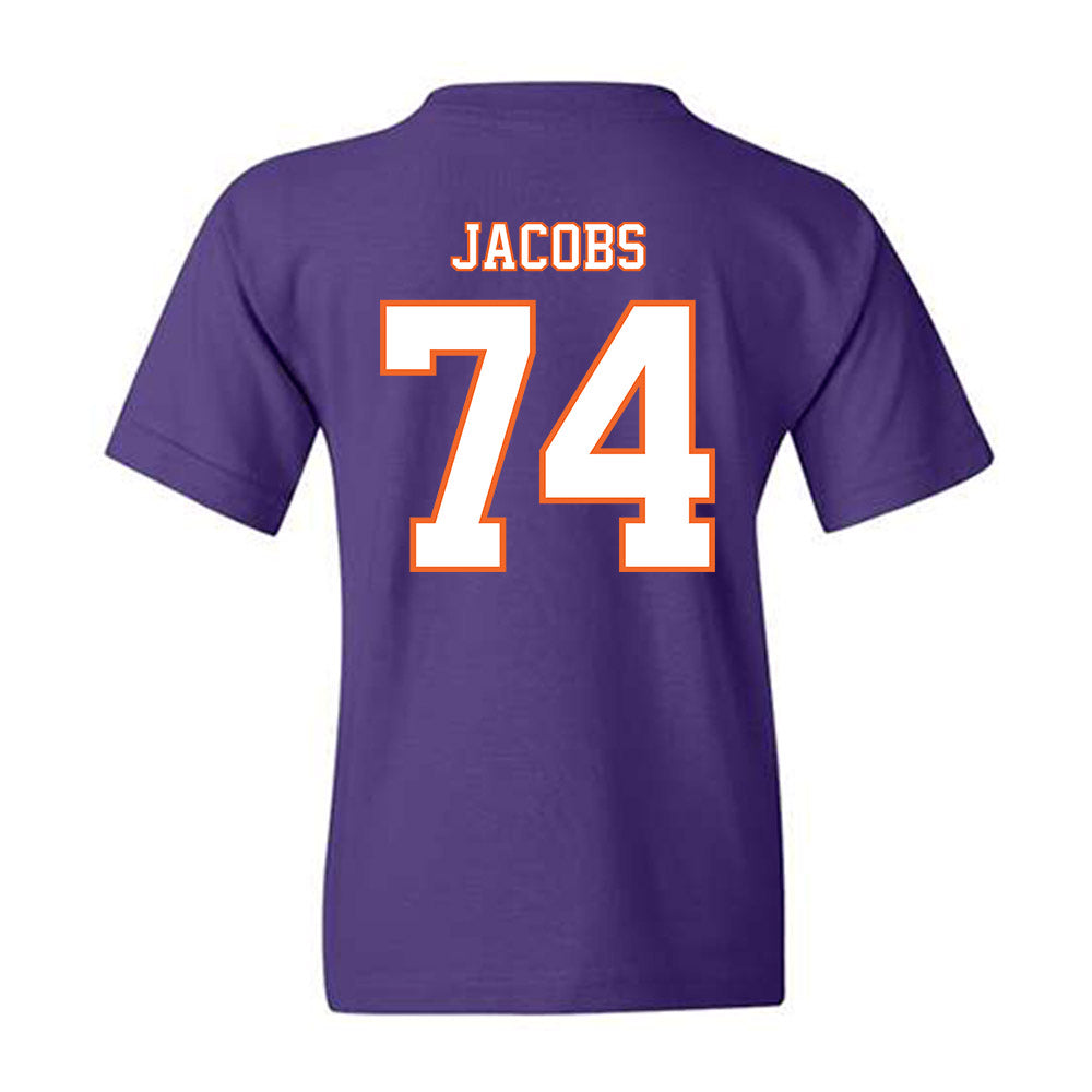 Clemson - NCAA Football : Brayden Jacobs - Replica Shersey Youth T-Shirt-1