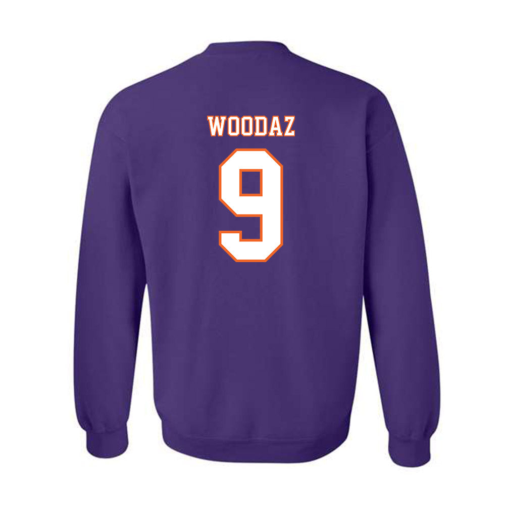 Clemson - NCAA Football : Drew Woodaz - Replica Shersey Crewneck Sweatshirt-1