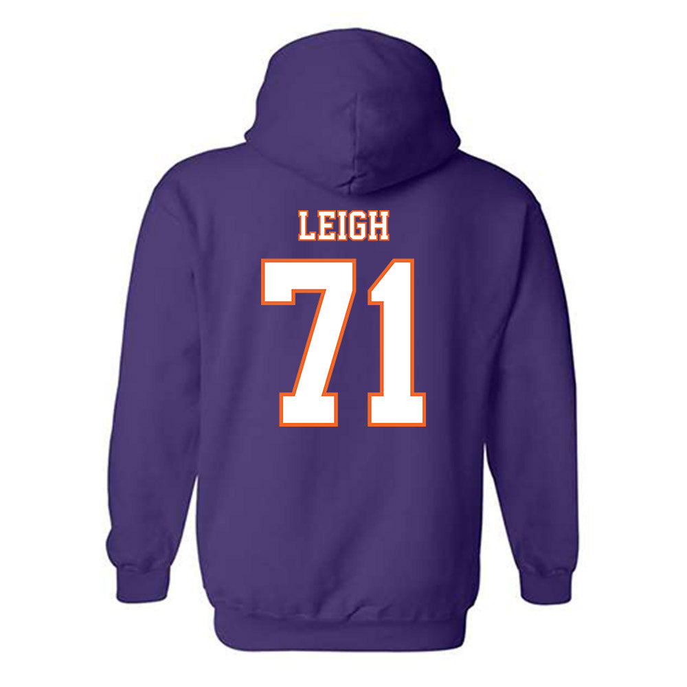 Clemson - NCAA Football : Tristan Leigh - Replica Shersey Hooded Sweatshirt-1