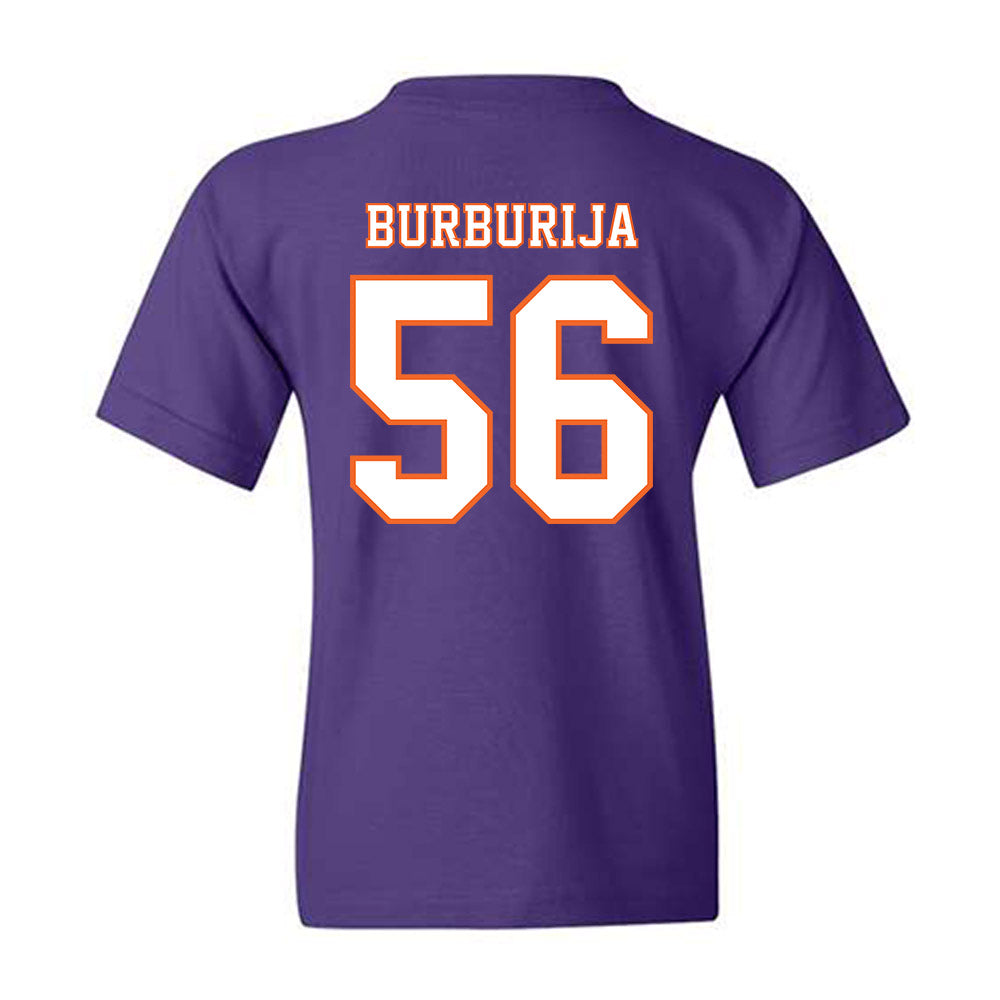 Clemson - NCAA Football : Andy Burburija - Replica Shersey Youth T-Shirt-1