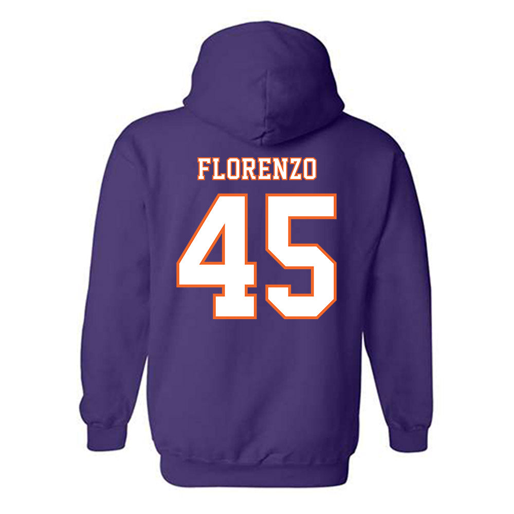 Clemson - NCAA Football : Philip Florenzo - Replica Shersey Hooded Sweatshirt-1