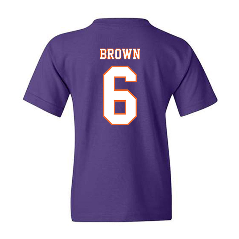 Clemson - NCAA Football : Tyler Brown - Replica Shersey Youth T-Shirt-1