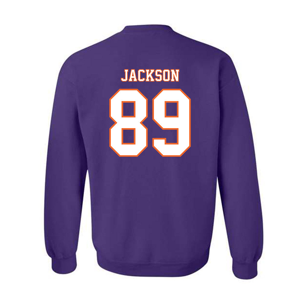 Clemson - NCAA Football : Zach Jackson - Replica Shersey Crewneck Sweatshirt-1