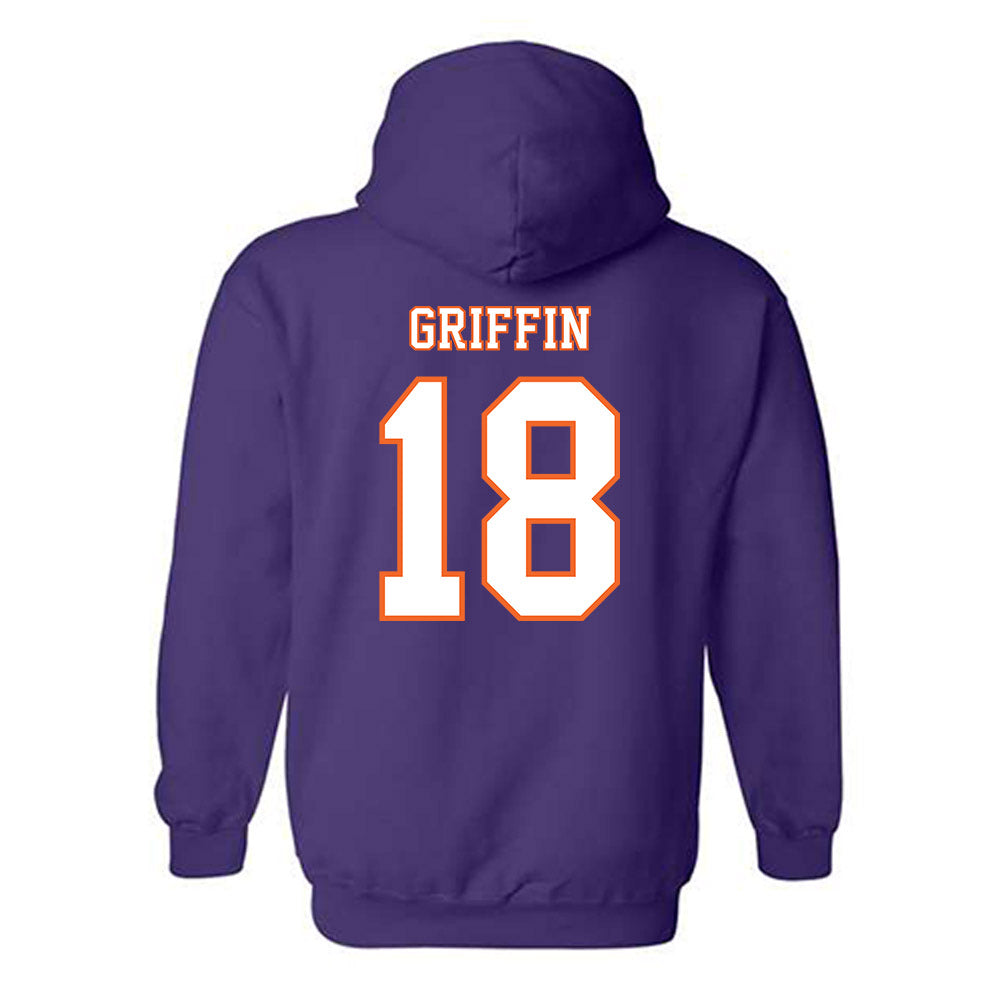 Clemson - NCAA Football : Kylon Griffin - Replica Shersey Hooded Sweatshirt
