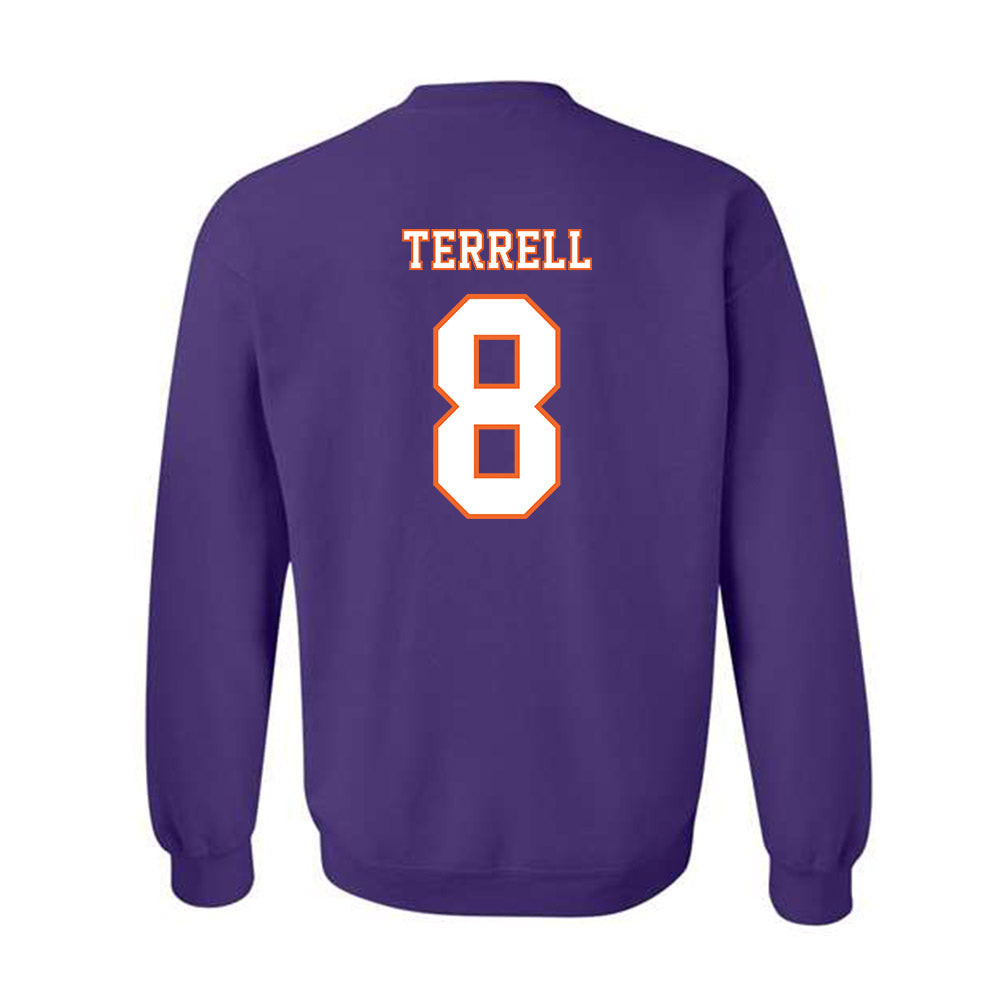 Clemson - NCAA Football : Avieon Terrell - Replica Shersey Crewneck Sweatshirt-1