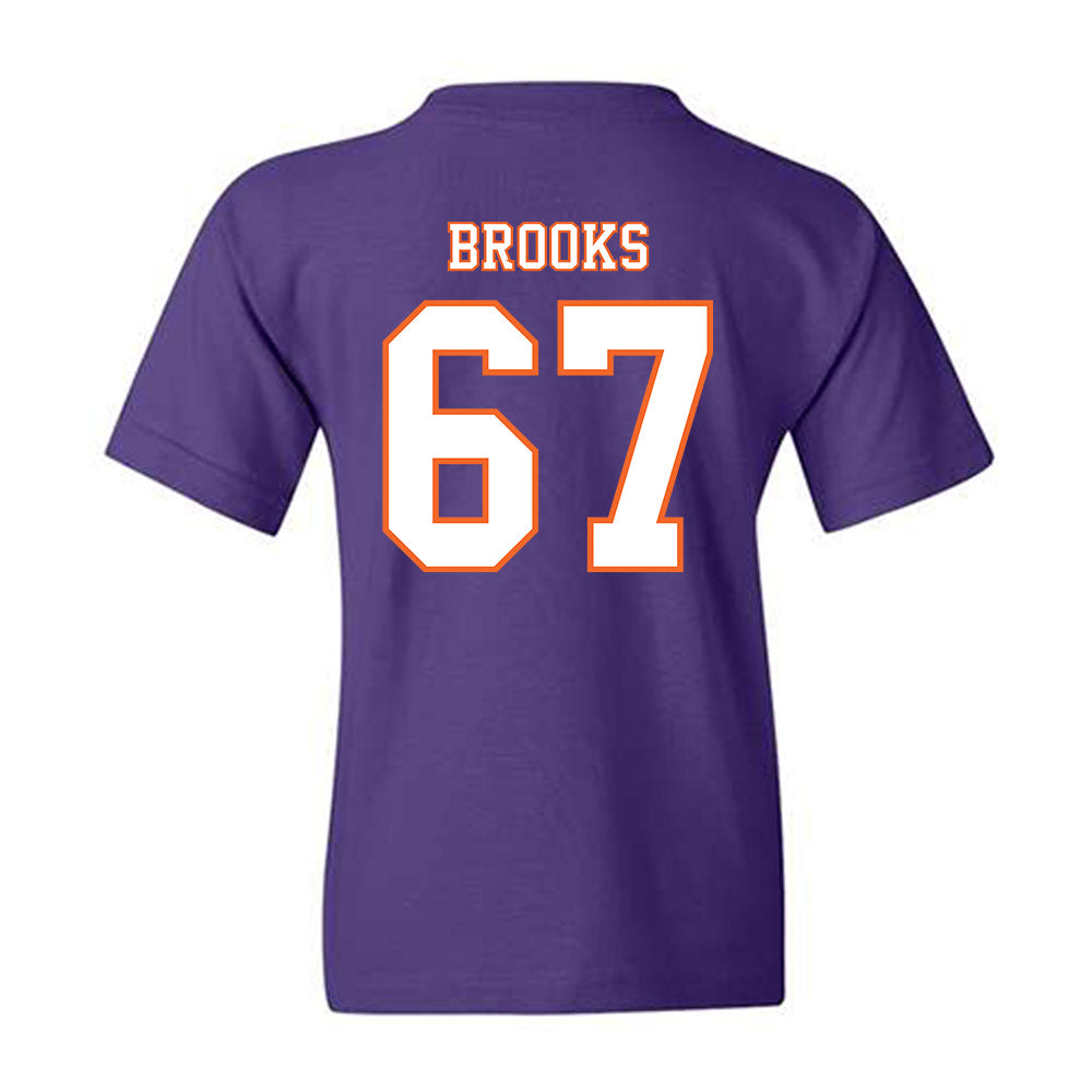 Clemson - NCAA Football : Nathan Brooks - Replica Shersey Youth T-Shirt-1