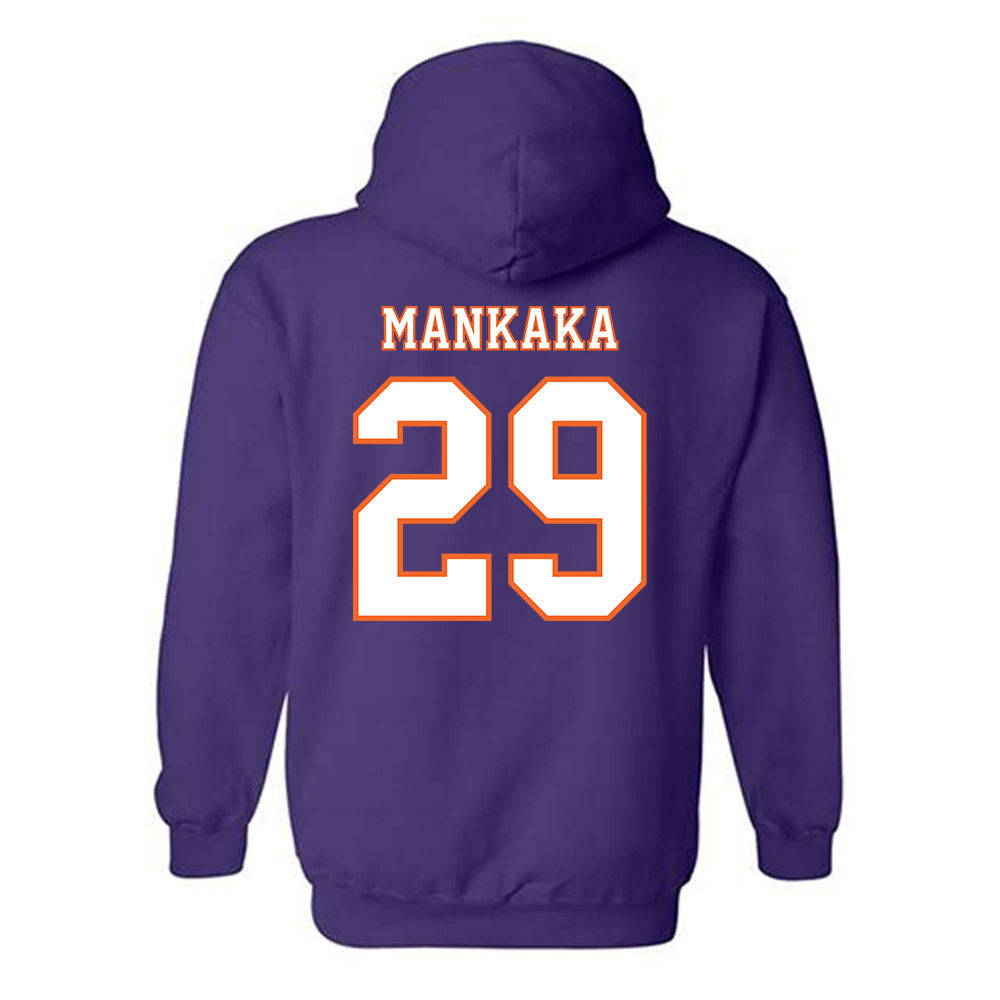 Clemson - NCAA Football : Mike Mankaka - Replica Shersey Hooded Sweatshirt-1