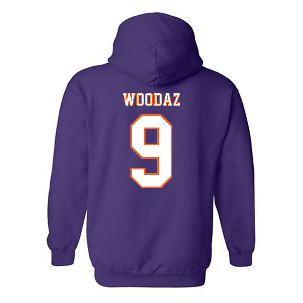 Clemson - NCAA Football : Drew Woodaz - Replica Shersey Hooded Sweatshirt-1