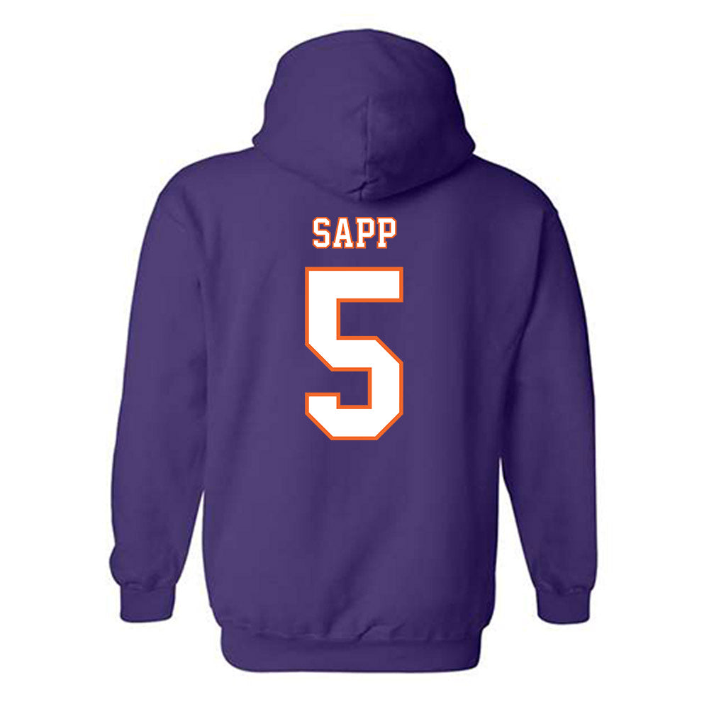 Clemson - NCAA Football : Josh Sapp - Replica Shersey Hooded Sweatshirt-1