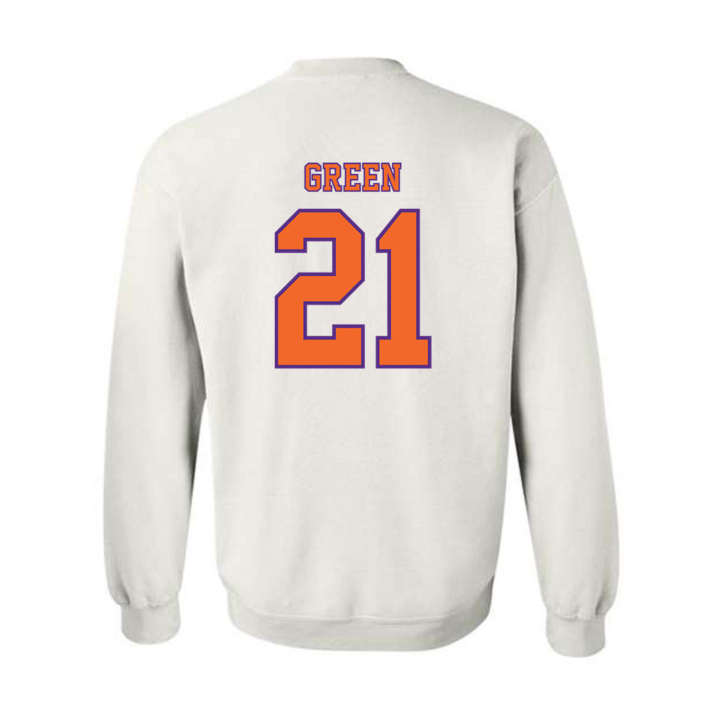 Clemson - NCAA Football : Jarvis Green - Replica Shersey Crewneck Sweatshirt-1
